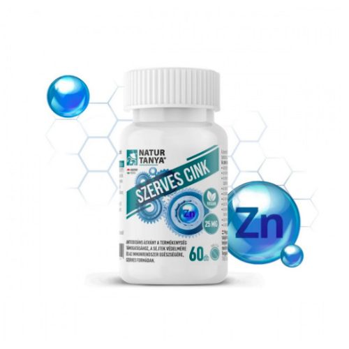 Cinkbliszglicinát    – 25 mg-os vegán tabletta - Natur Tanya®