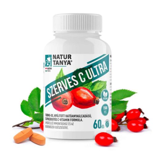 SZERVES C + D + K 1000 mg Retard C-vitamin, csipkebogyó kivonattal - Natur Tanya® 