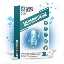   MEGABIOTIKUM - 120 milliárd CFU élőflóra, 12 féle baktériumtörzs, fermentált, galaktomannán típusú PHGG rosttal