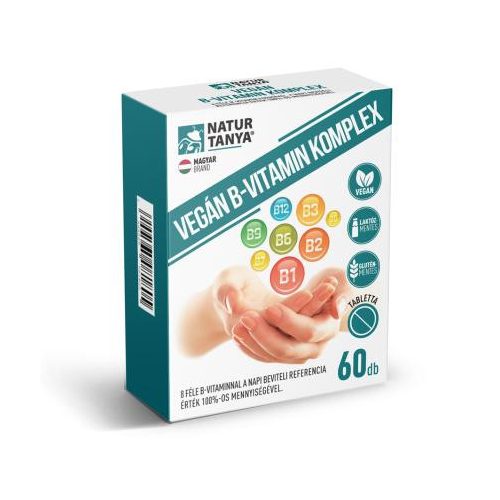 VEGÁN B-VITAMIN KOMPLEX – 8 féle B-vitaminnal