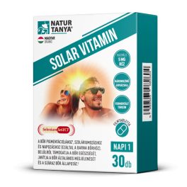   Natur Tanya® SOLAR VITAMIN – Napozóvitamin a bőr egészségéhez, napérzékenység esetén, és napozás vagy szolárium mellett a barna bőrért